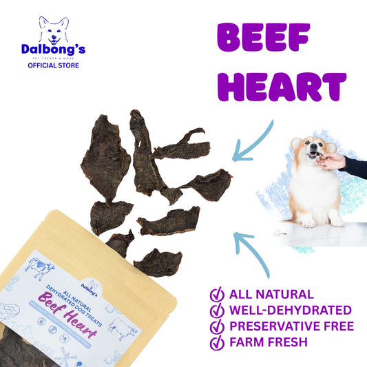 ALL-NATURAL Beef Heart Dog Treats by Dalbong's