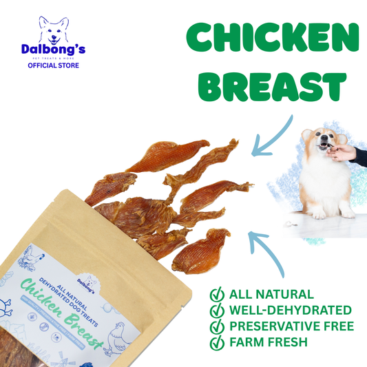 ALL-NATURAL Chicken Breast Dog Treats by Dalbong's