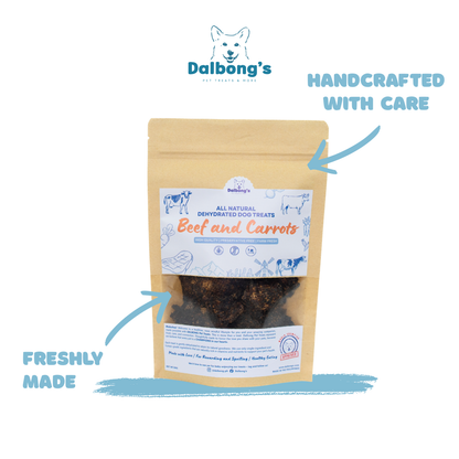 ALL-NATURAL Beef and Carrots Dog Treats by Dalbong's